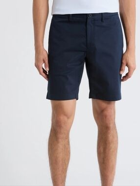 Theory Zaine Shorts, Space Patton,dark Blue 32